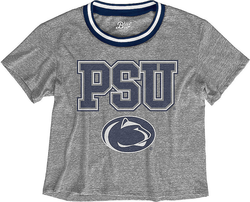 Blue 84 Penn State Nittany Lions Varsity Crop Tee Nittany Lions (PSU) (Blue 84)