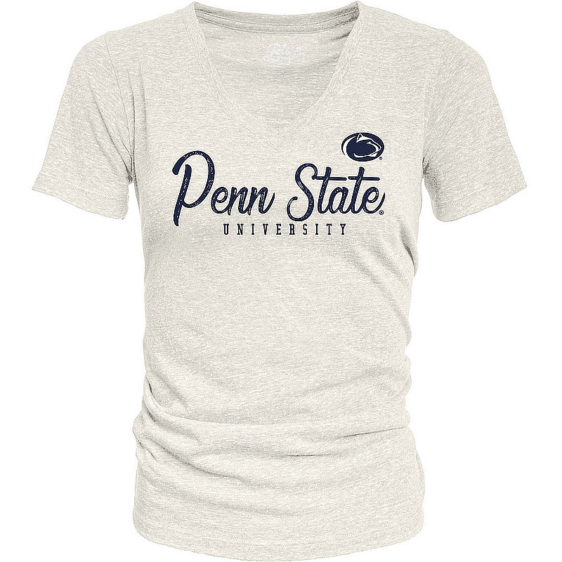 Penn State Nittany Lions Women's Oatmeal V-Neck Tee 