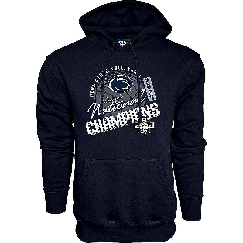 Blue 84 Penn State Nittany Lions Women's Volleyball 2024 National Champs Hooded Sweatshirt Navy Nittany Lions (PSU) (Blue 84)