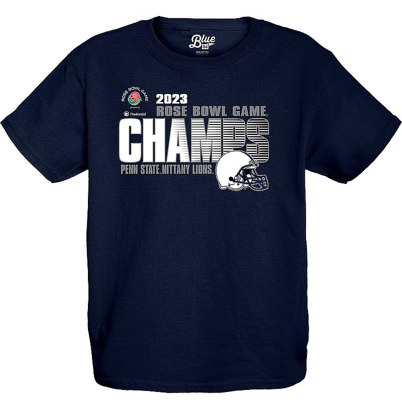 Penn State Nittany Lions Youth Rose Bowl Champs 2023 T-Shirt Navy 