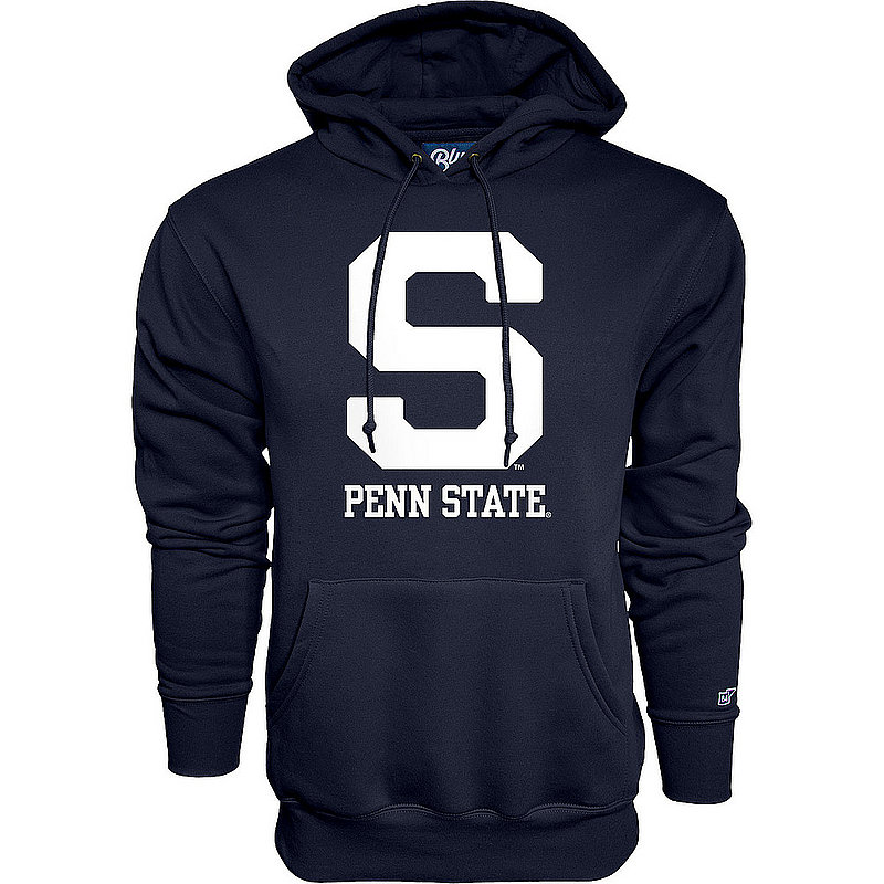 Penn State University Block S Embroidered Hooded Sweatshirt Navy