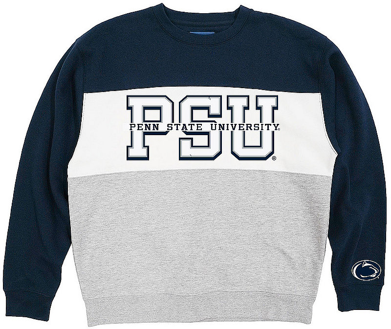 Blue 84 Penn State University Colorblock Sweatshirt Nittany Lions (PSU) (Blue 84)