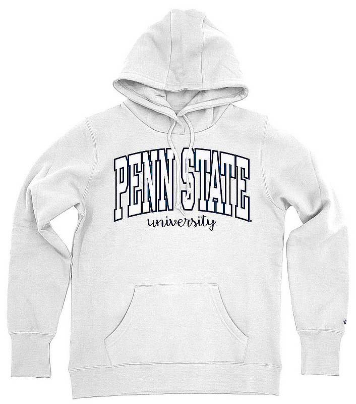 Penn State University Script Women's White Embroidered Sweatshirt