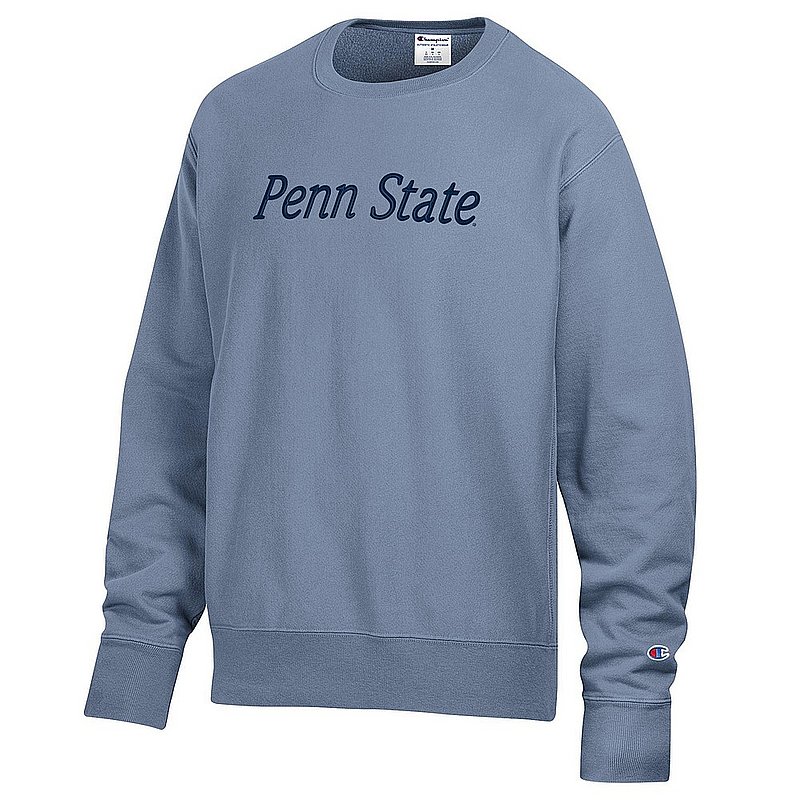 Champion Penn State 3D Embroidery Champion Vintage Wash Reverse Weave Crew Wildflower Blue Nittany Lions (PSU) (Champion)