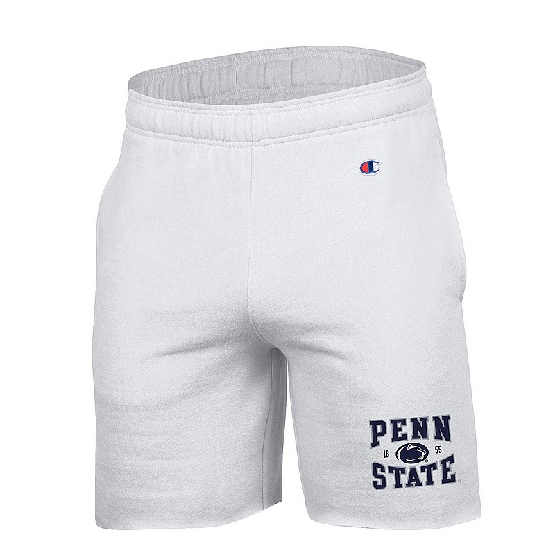 Champion Penn State Nittany Lions Champion White Powerblend Fleece Shorts Nittany Lions (PSU) (Champion )
