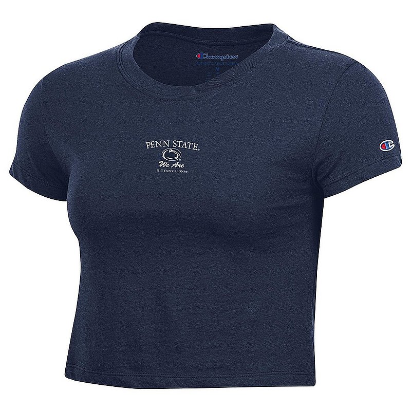 Penn State Women's Champion Core Baby Crop Tee Navy 