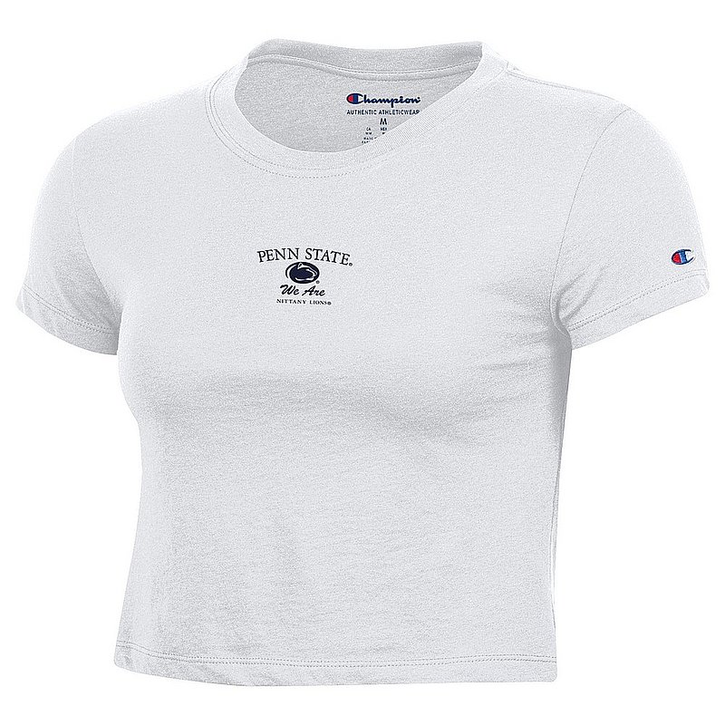 Penn State Women's Champion Core Baby Crop Tee White 