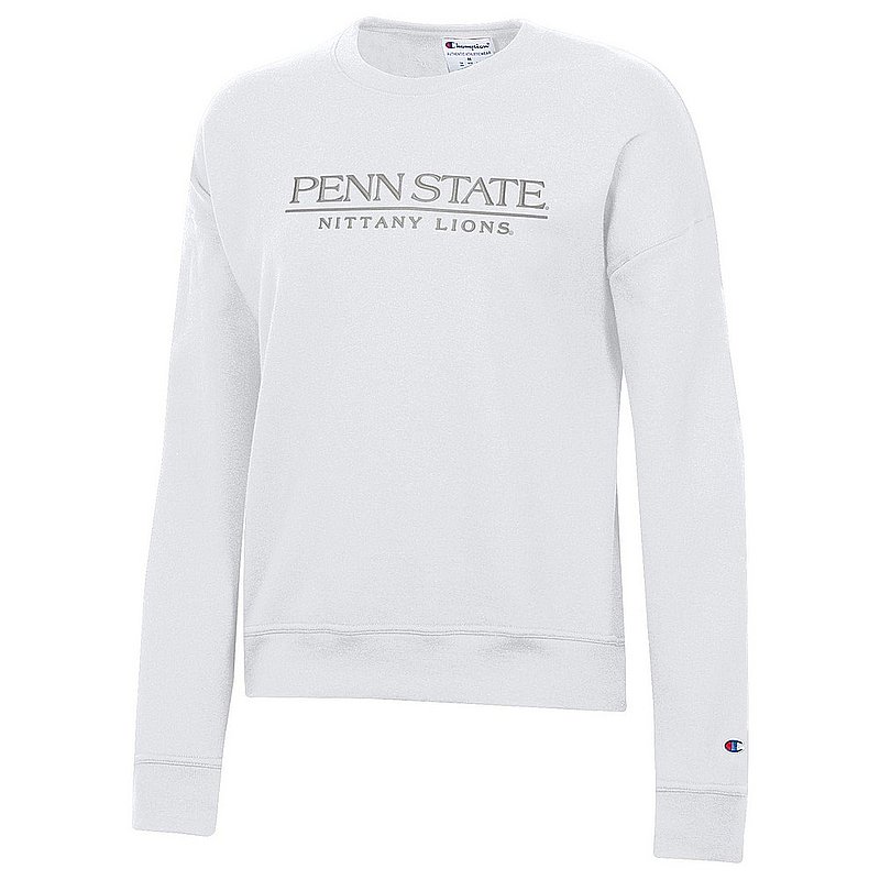 Champion Penn State Women's Tonal Embroidered White Crewneck Sweatshirt Nittany Lions (PSU) (Champion )