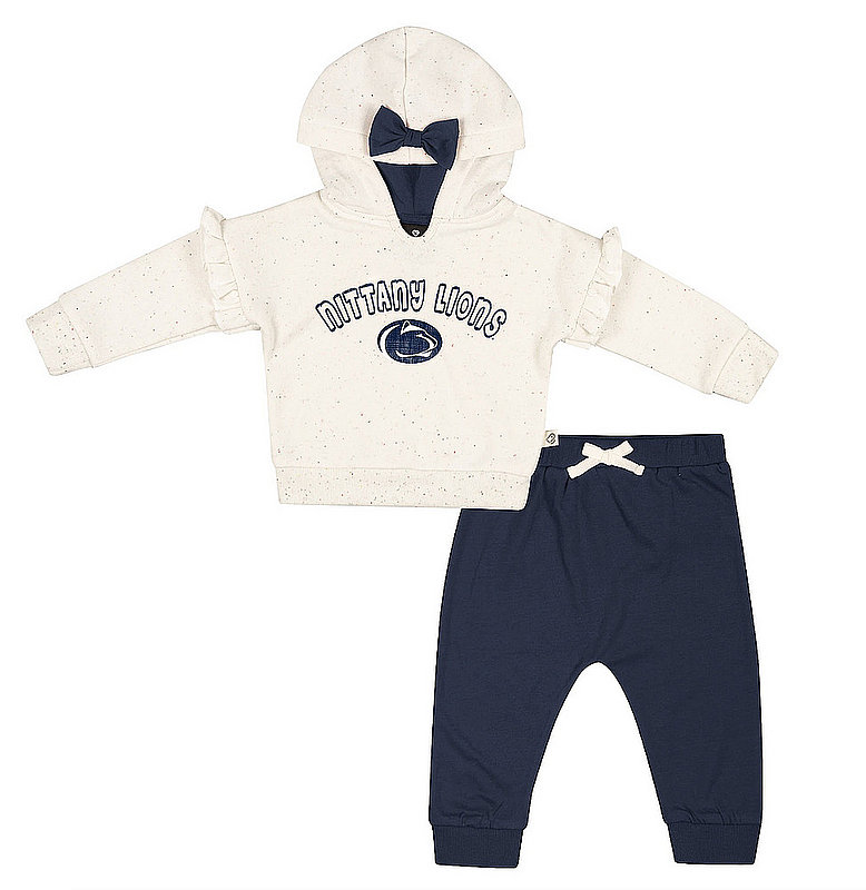 Colosseum Penn State Infant Girls Bow Sweatshirt Set Nittany Lions (PSU) (Colosseum )
