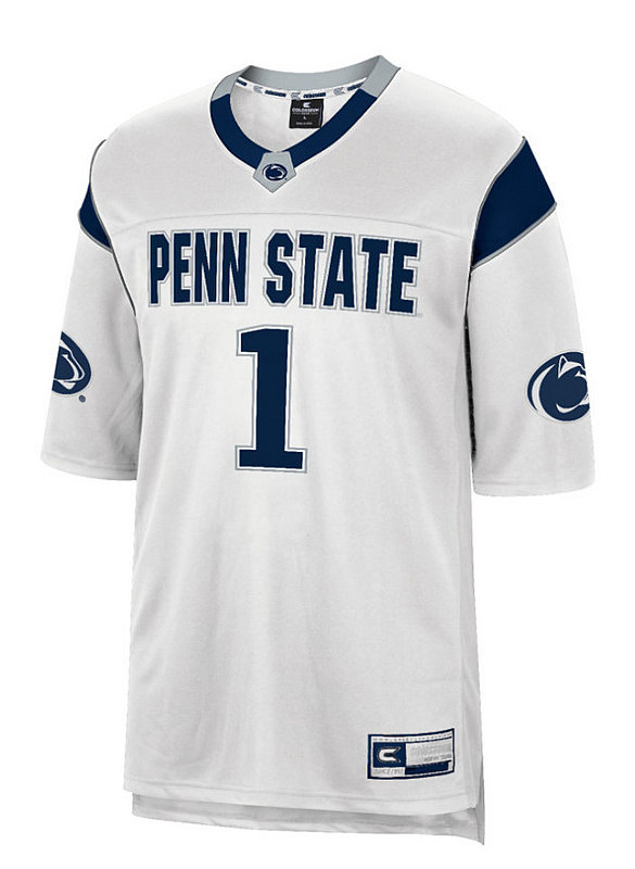 Penn State Kids #1 White Football Jersey 