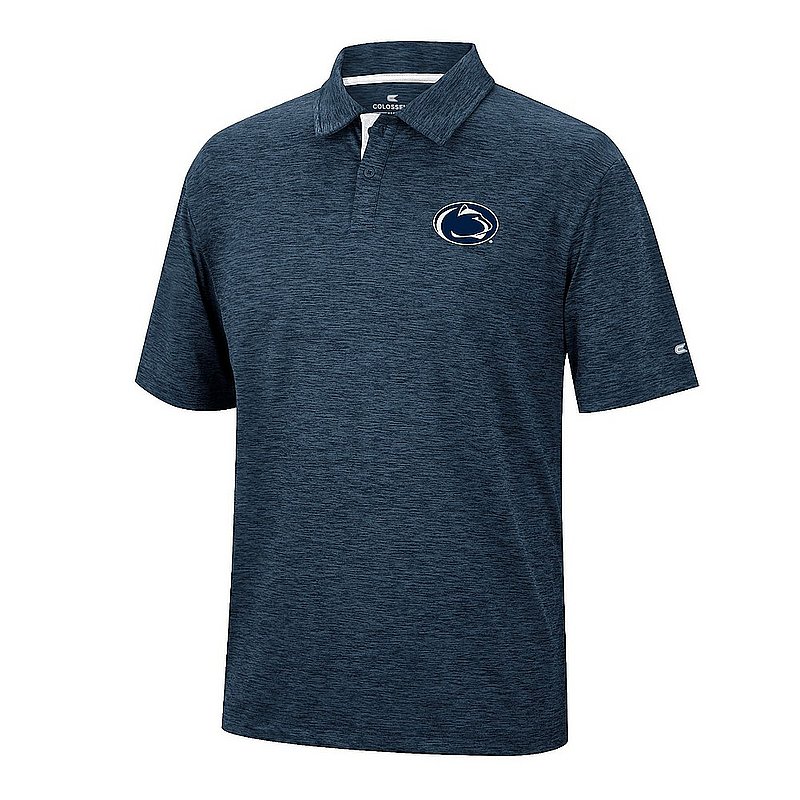 Colosseum Penn State Men's Heather Navy Tournament Performance Polo Nittany Lions (PSU) (Colosseum)