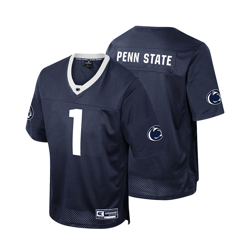 Penn State Mens #1 Field Time Navy Football Jersey