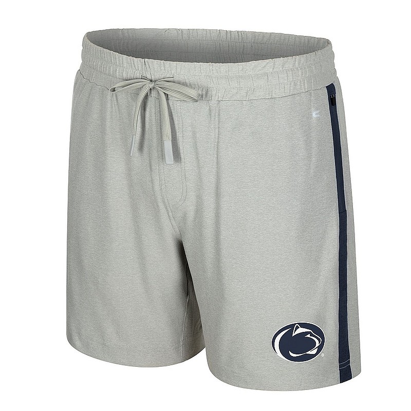 Colosseum Penn State Mens Ash Grey Cloud Jersey Shorts Nittany Lions (PSU) (Colosseum)