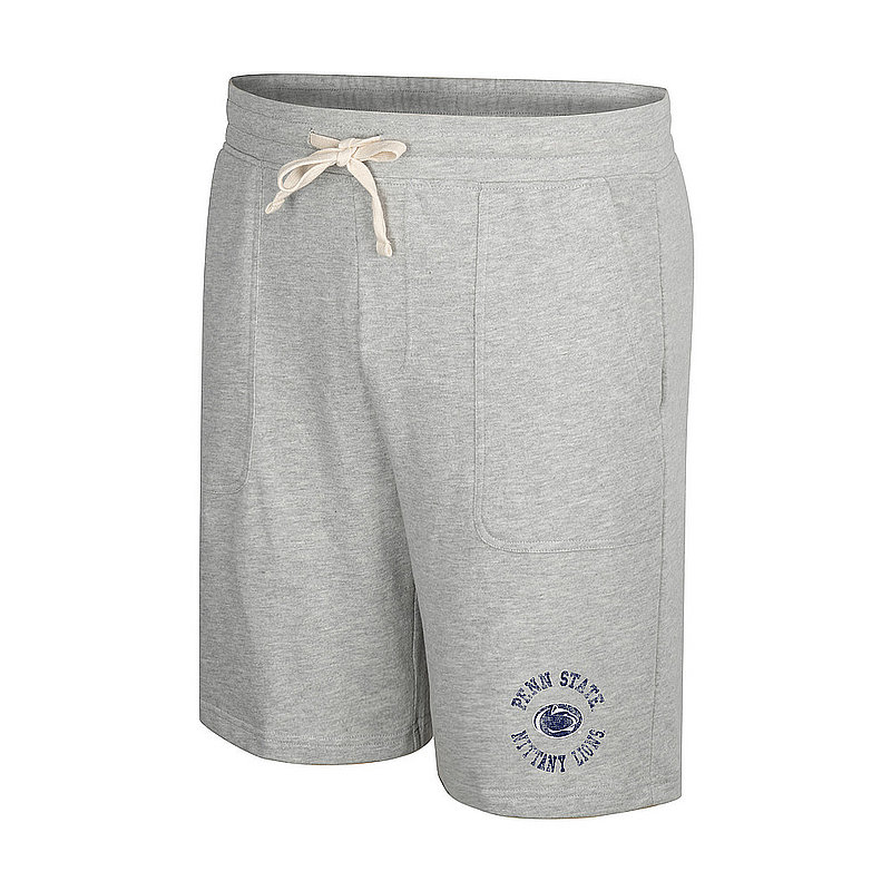 Penn State Mens Heather Grey Terry Shorts 