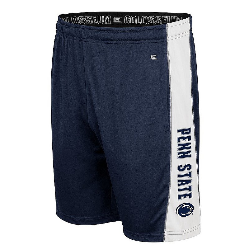 Penn State Mens Navy and White Performance Shorts 