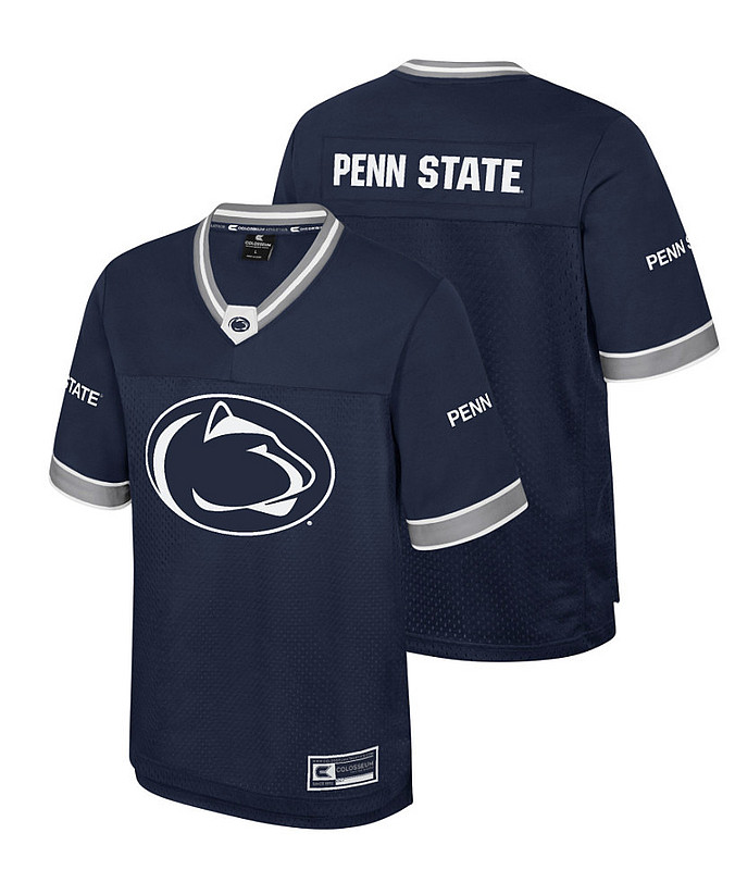 Colosseum Penn State Mens Navy Lion Head Colosseum Jersey Nittany Lions (PSU) (Colosseum)