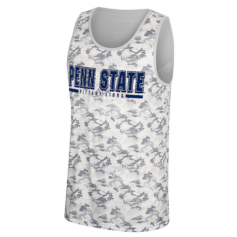Colosseum Penn State Mens Operation Hat Trick Camo Tank Top Nittany Lions (PSU) (Colosseum )