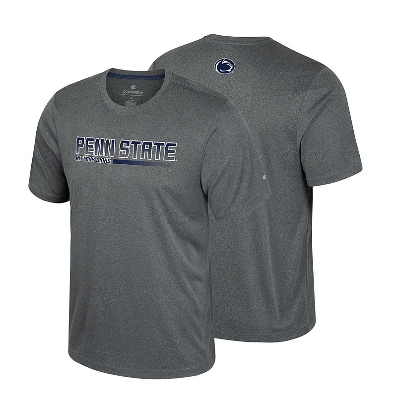 Colosseum Penn State Mens Physics Performance Tee Charcoal Nittany Lions (PSU) (Colosseum )