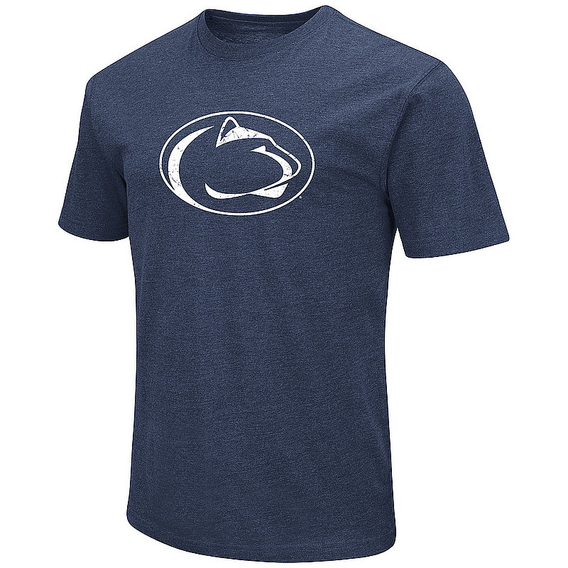 Colosseum Penn State Mens Playbook Heather Navy Short Sleeve Tee Nittany Lions (PSU) (Colosseum )