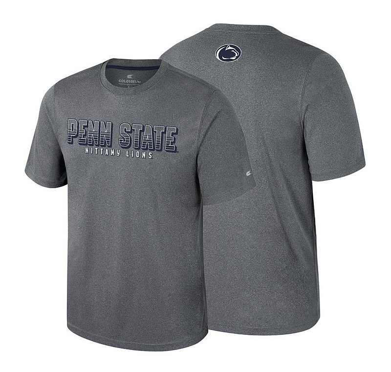 Colosseum Penn State Nittany Lions Heather Charcoal Performance Tee Nittany Lions (PSU) (Colosseum)