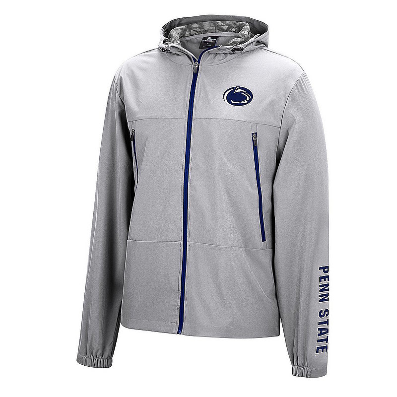 Colosseum Penn State Nittany Lions Knox Smoke Grey Hooded Full Zip Jacket Nittany Lions (PSU) (Colosseum )