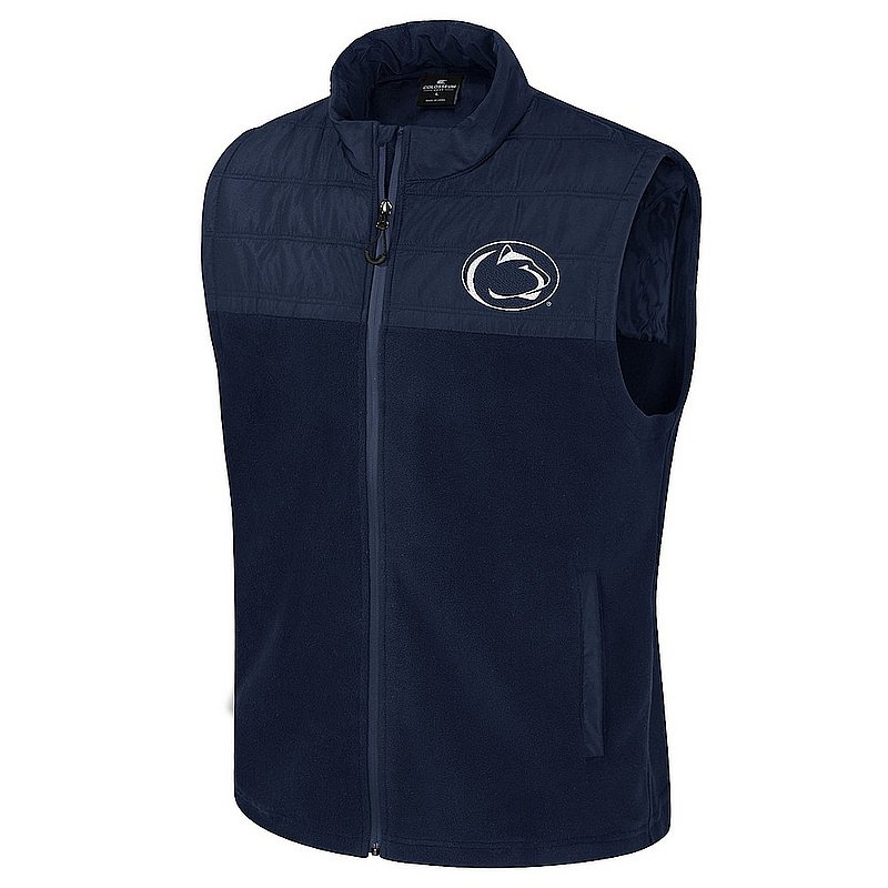 Colosseum Penn State Nittany Lions Mens Full Zip Embroidered Navy Vest Nittany Lions (PSU) (Colosseum )