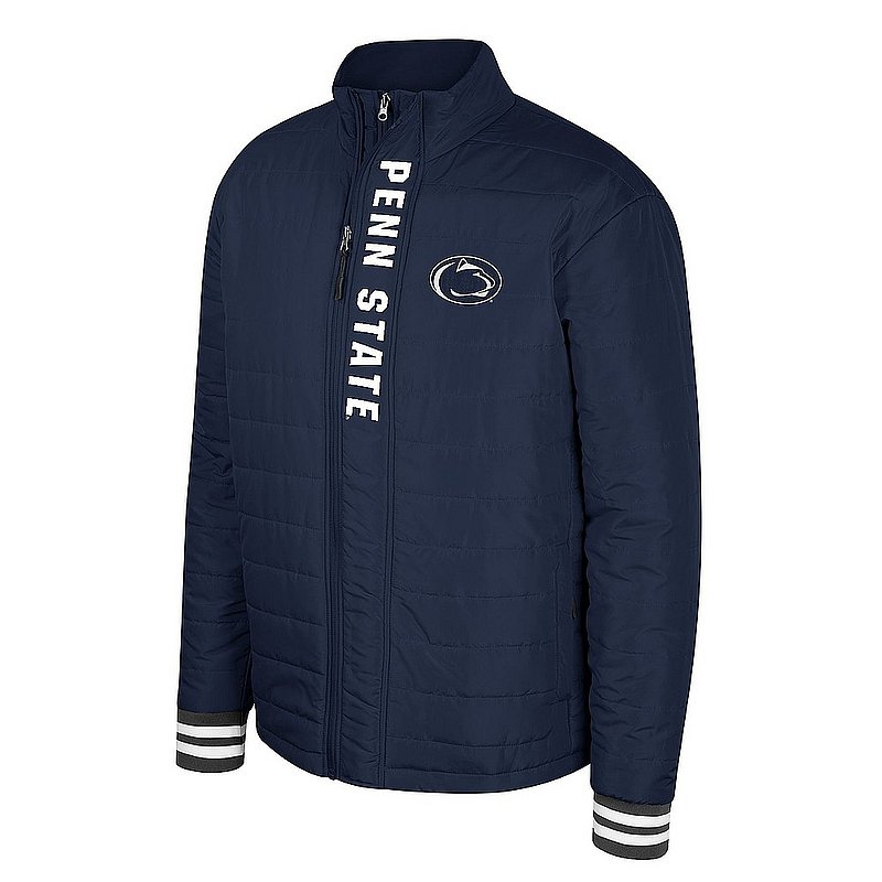 Penn State Nittany Lions Mens Full Zip Navy Puffer Jacket 