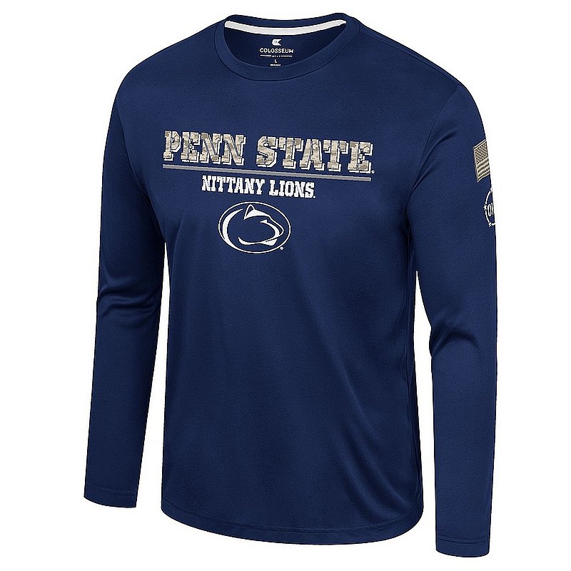 Colosseum Penn State Nittany Lions OHT Military Appreciation Navy Performance Long Sleeve Nittany Lions (PSU) (Colosseum )