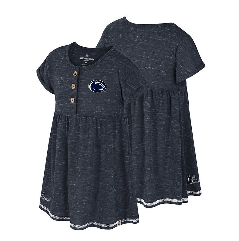 Colosseum Penn State Nittany Lions Toddler Girls Speckled Yarn Dress Nittany Lions (PSU) (Colosseum )