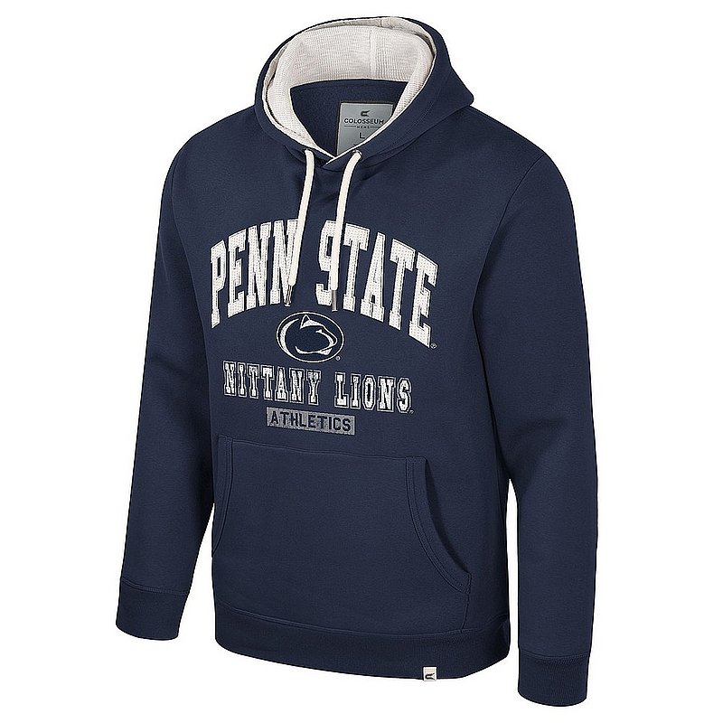 Colosseum Penn State Nittany Lions Vintage Waffle Embroidered Hooded Sweatshirt Nittany Lions (PSU) (Colosseum )