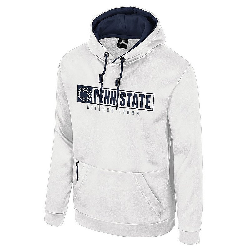 Colosseum Penn State Nittany Lions White Mainframe Performance Hooded Sweatshirt Nittany Lions (PSU) (Colosseum )