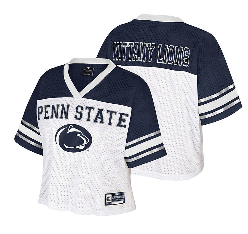 Colosseum Penn State Nittany Lions Women's White Mesh Jersey Nittany Lions (PSU) (Colosseum )