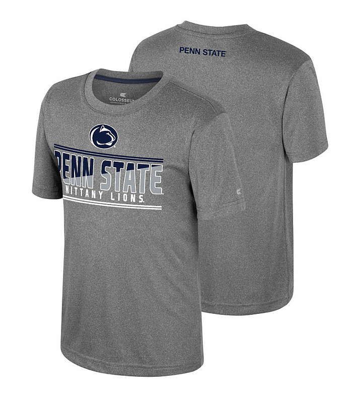 Colosseum Penn State Nittany Lions Youth Heather Charcoal Athletic Performance Tee Nittany Lions (PSU) (Colosseum )