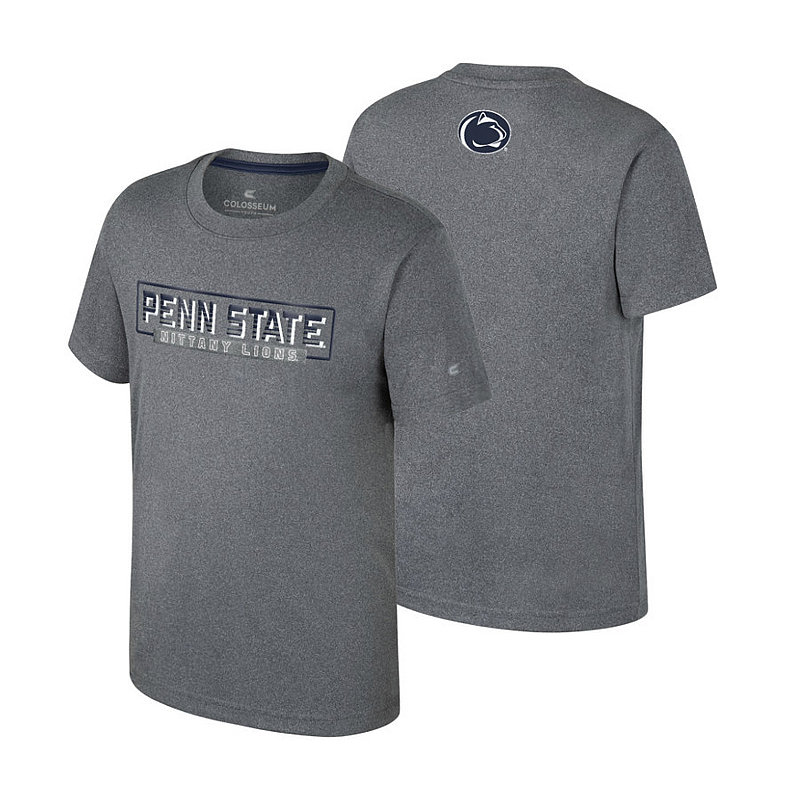Colosseum Penn State Nittany Lions Youth Performance Tee Heather Charcoal Nittany Lions (PSU) (Colosseum)