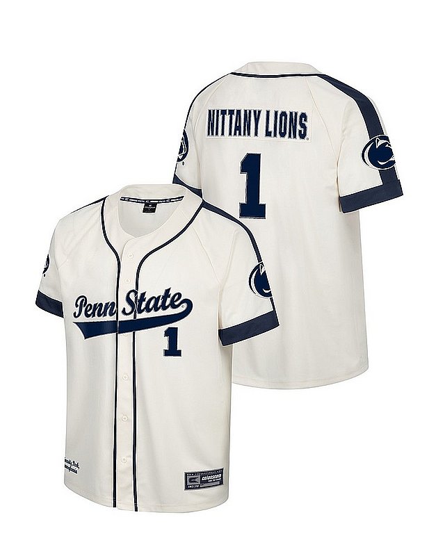 Colosseum Penn State Vintage Style Baseball Jersey Nittany Lions (PSU) (Colosseum )