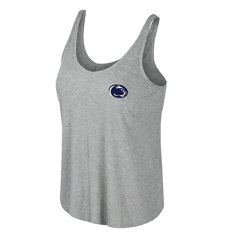 Colosseum Penn State Women's Ribbed Grey Swing Tank Top Nittany Lions (PSU) (Colosseum )