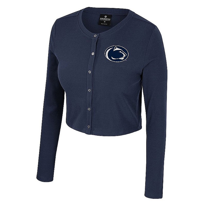 Colosseum Penn State Women's Sorority Row Rib Sweater Cardigan Nittany Lions (PSU) (Colosseum )