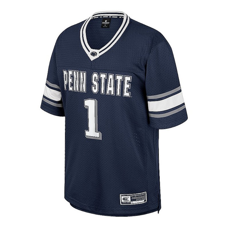 Colosseum Penn State Youth #1 Navy Football Mesh Jersey Nittany Lions (PSU) (Colosseum)