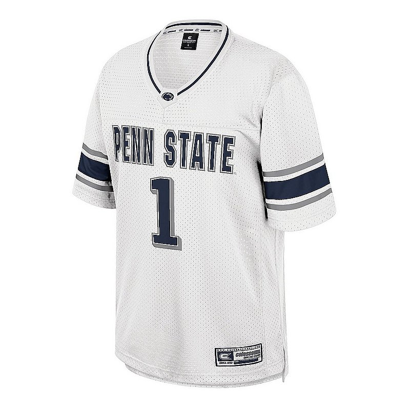 Colosseum Penn State Youth #1 White Football Mesh Jersey Nittany Lions (PSU) (Colosseum)