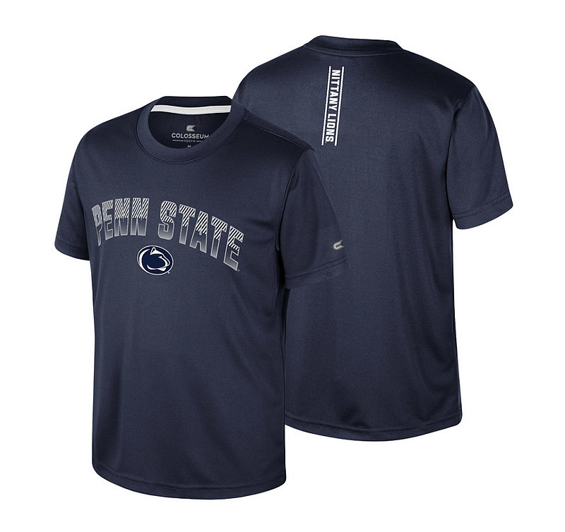 Colosseum Penn State Youth Gradient Performance Navy Tee Nittany Lions (PSU) (Colosseum )