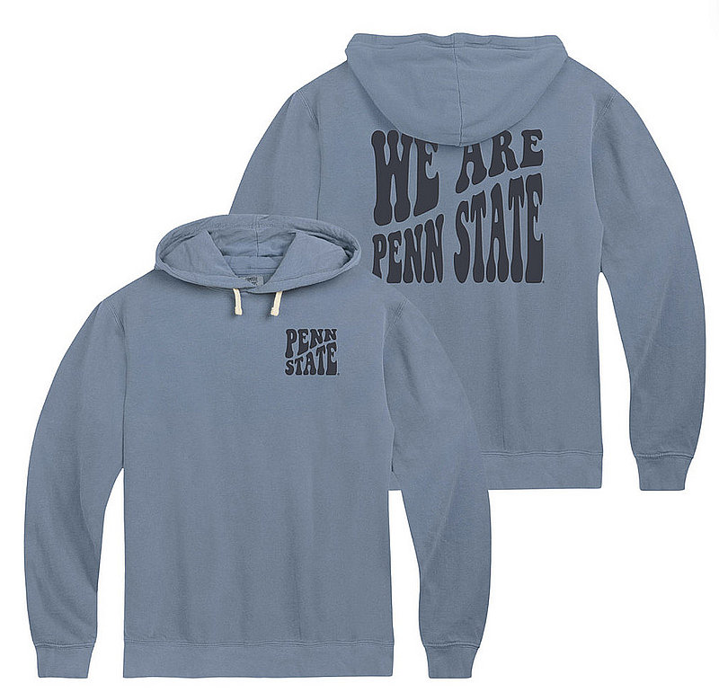 Comfort Colors Penn State Decked Out Puff Hooded Sweatshirt Blue Jean Nittany Lions (PSU) (Comfort Colors )