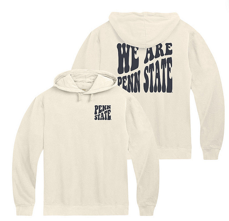 Comfort Colors Penn State Decked Out Puff Hooded Sweatshirt Ivory Nittany Lions (PSU) (Comfort Colors )