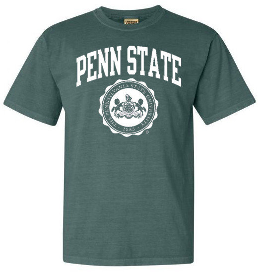 Penn State Official Seal Blue Spruce Comfort Colors Tee