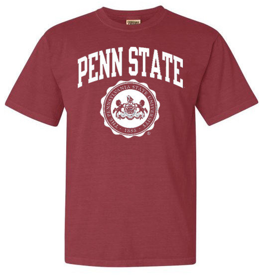 Penn State Official Seal Crimson Comfort Colors Tee