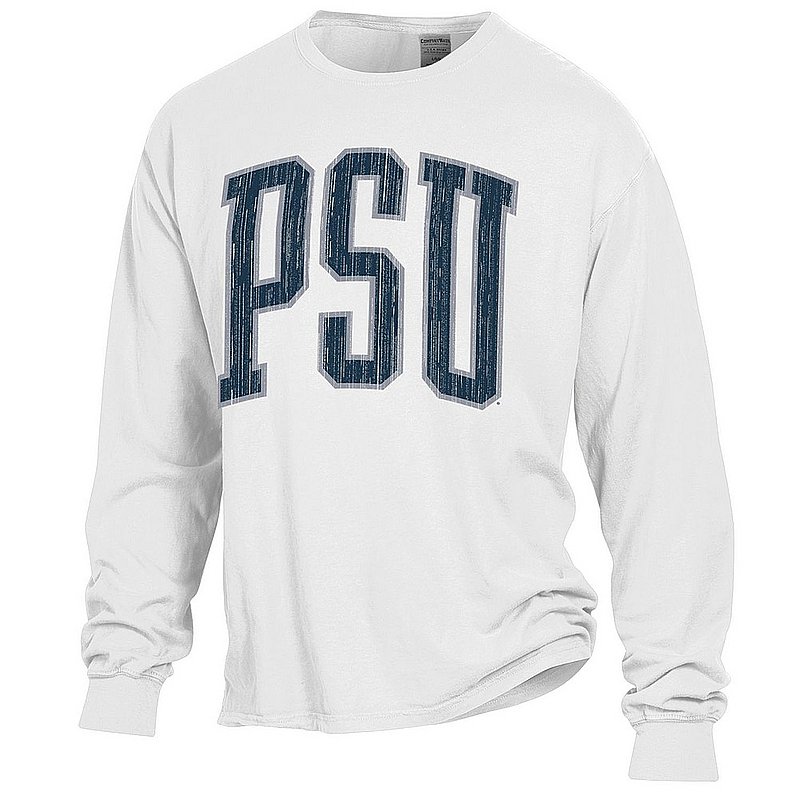Penn State PSU Comfort Wash White Long Sleeve T-Shirt 