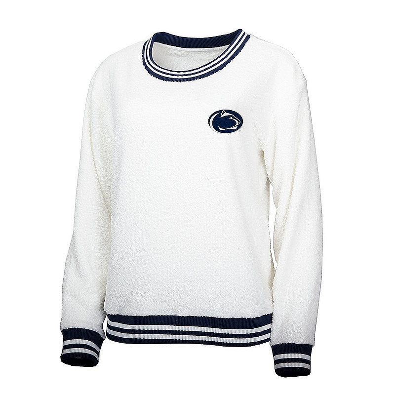 Concepts Sport Penn State Women's White Varsity Sherpa Crewneck Nittany Lions (PSU) (Concepts Sport)