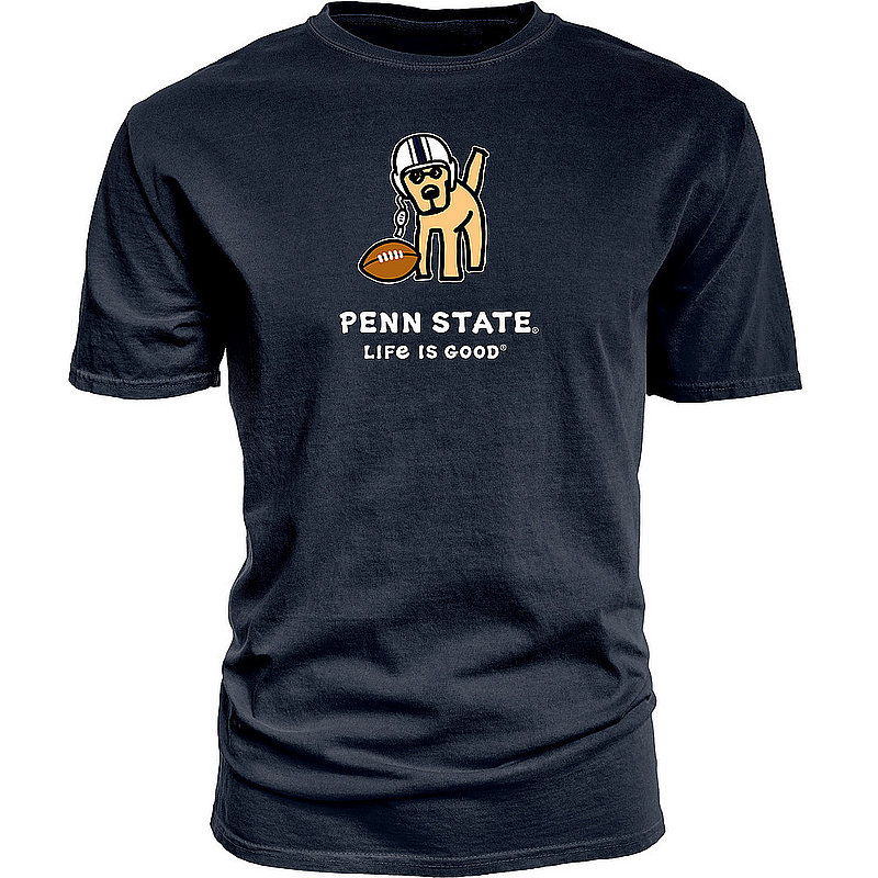 Life is Good Penn State Life is Good Jake Football Dog Tee Nittany Lions (PSU) (Life is Good )