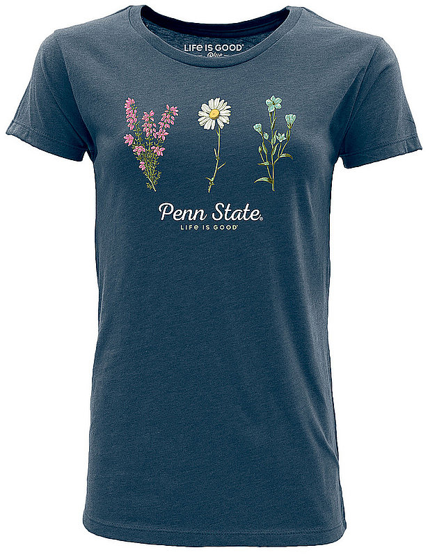 Life is Good Penn State Women's Life is Good Heather Navy Tee Nittany Lions (PSU) (Life is Good )