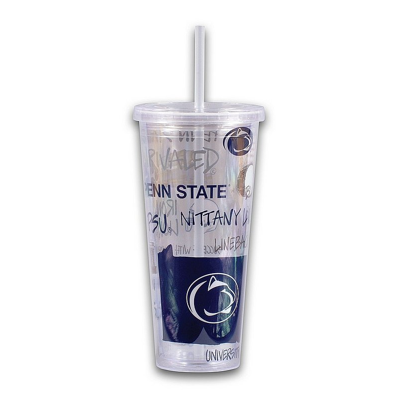 Penn State Nittany Lions Tumbler with Lid & Straw 