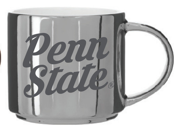 Penn State 16 oz. Silver Metallic Mug
